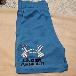 Under Armour (YS) Kids Athletic Shorts in Blue